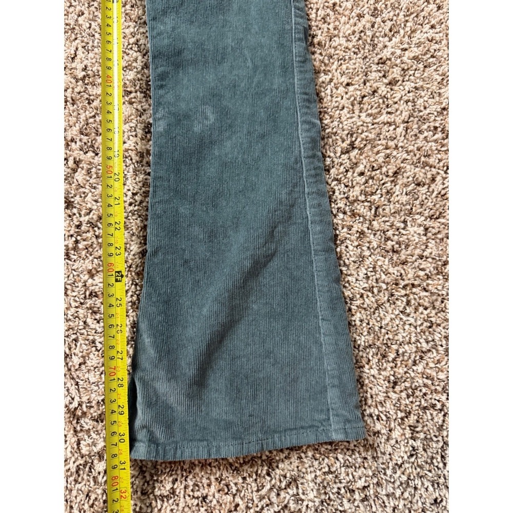 Lucky Brand Stevie High Rise Flare Corduroy Pants Teal Blue Womens 4/27 - Picture 4 of 7
